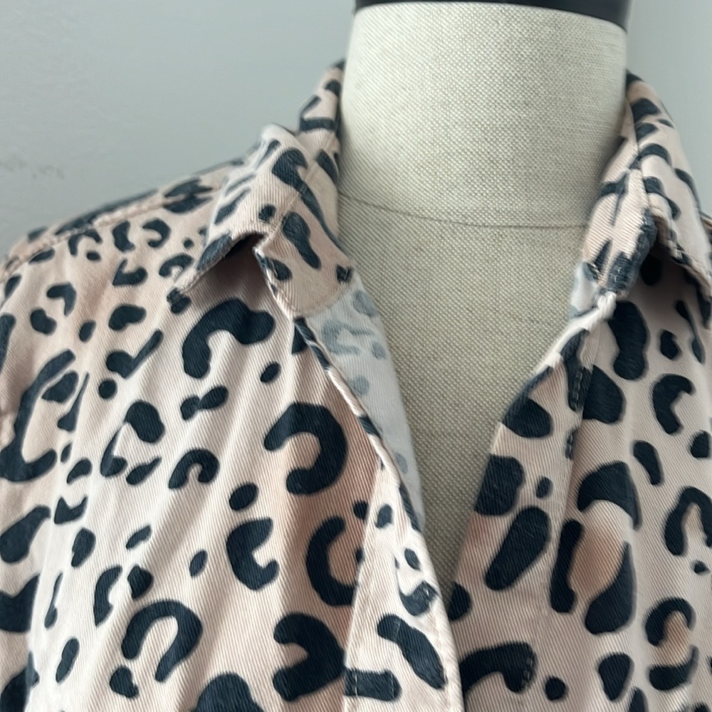 Velvet Heart leopard print long sleeve dress
